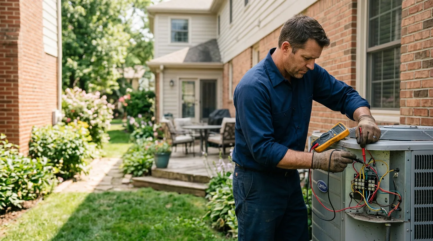 HVAC technician working near Haines Falls, NY